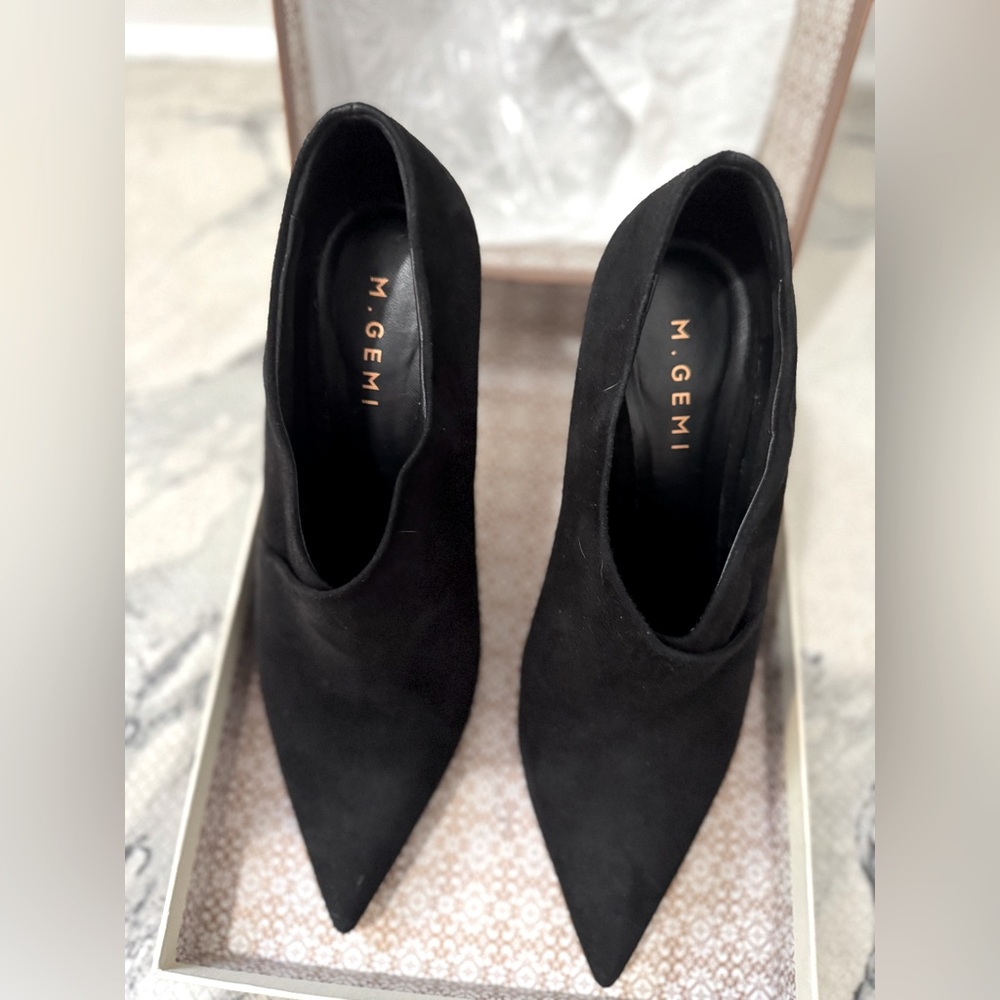 M. Gemi Drappo Black 3” Stilettos